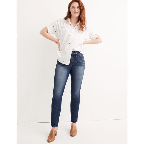 Madewell Slim Straight Jeans in William Wash - Sz 29 TL- Parisian Timeless - Picture 1 of 10